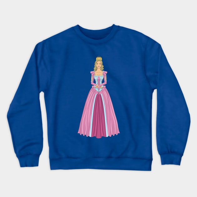 Princess Crewneck Sweatshirt by Mako Design 